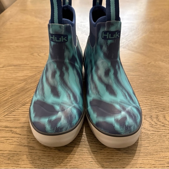 Huk Women's Rogue Wave WP Neoprene Ankle Deck Fishing Boots River Runs Size 7 - Picture 2 of 4